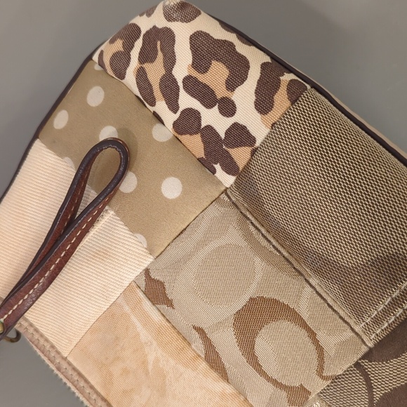 Vintage Coach Patchwork Leather Purse Y2K - Picture 6 of 16